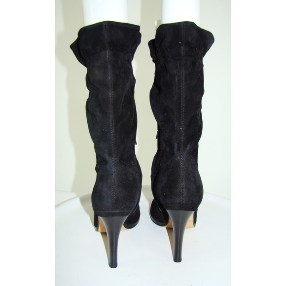 VANELI BLACK SUEDE SLOUCH BOOTS SIZE 10M    C124 - Picture 6 of 9